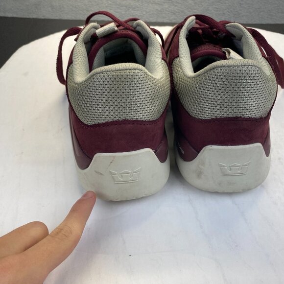 Supra Pecos Sneakers Skateboarding Shoes Marroon  Mens Size 9.5,Athletic - Picture 7 of 16